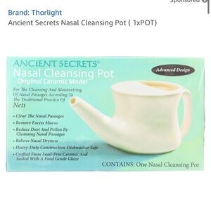 ⭐️🌟 NEW NWT SEALED NetiPot Neti Pot Sinus Allergies Nasal Cleansing Pot